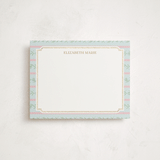 "Castle Greenery" - Personalized Stationery Cards in Hummingbird by Claudia Orengo - Front