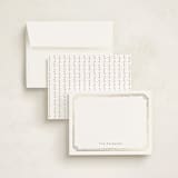 "Bookworm" - Personalized Stationery Cards in Snow by Tamara Hilje - Assembled