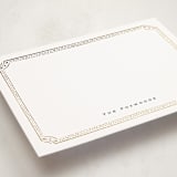 "Bookworm" - Personalized Stationery Cards in Snow by Tamara Hilje - Detail
