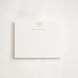 "Bee" - Personalized Stationery Cards in Daisy by Jennifer Lew - Front
