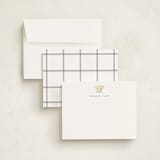 "Bee" - Personalized Stationery Cards in Daisy by Jennifer Lew - Assembled
