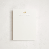 "Coral" - Personalized Stationery Cards in Ivory by Pippa Shaw - Front