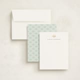 "Coral" - Personalized Stationery Cards in Ivory by Pippa Shaw - Assembled