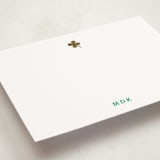 "Lucky Four" - Personalized Stationery Cards in Clover by mo kelley - Detail