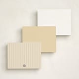 "Dotty" - Personalized Stationery Cards in Sand by Baumbirdy - Back of Card Options