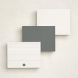 "- A Little Note -" - Personalized Stationery Cards in Cloud by Hudson meet Rose - Back of Card Options