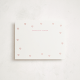 "SweetHearts" - Personalized Stationery Cards in Blush by Angela Garrick - Front
