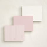 "SweetHearts" - Personalized Stationery Cards in Blush by Angela Garrick - Back of Card Options