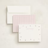 "SweetHearts" - Personalized Stationery Cards in Blush by Angela Garrick - Assembled