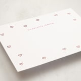 "SweetHearts" - Personalized Stationery Cards in Blush by Angela Garrick - Detail