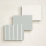 "The Heirloom Rocking Horse" - Personalized Stationery Cards in French Blue by Ana de Sousa - Back of Card Options