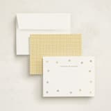 "Twinkle Stars" - Personalized Stationery Cards in Sunshine by Angela Garrick - Assembled