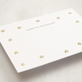 "Twinkle Stars" - Personalized Stationery Cards in Sunshine by Angela Garrick - Detail