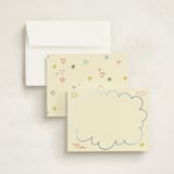 "Whimsy" - Personalized Stationery Cards in Confetti by Inkblot Design - Assembled