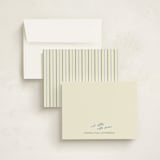 "Emma" - Personalized Stationery Cards in Matcha by Helena Vitto - Assembled