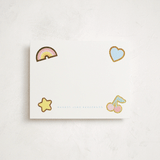 "Patches" - Personalized Stationery Cards in Candy by Hudson meet Rose - Front