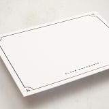 "Le Fleur" - Personalized Stationery Cards in Ink by Blustery August - Detail