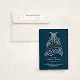 "In the Spotlight" - Foil-Pressed Quinceanera Invitations in Midnight by Paper Sun Studio - Invitation with Envelope