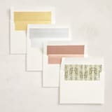 "Floral Arch" - Foil-Pressed Quinceanera Invitations in Evergreen by Lucrecia Caporale - Envelope Liner Options