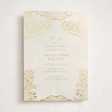 "Quinceañera Elegance" - Foil-Pressed Quinceanera Invitations in Cream by Nicoletta Savod - Front