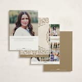 "Quinceañera Elegance" - Foil-Pressed Quinceanera Invitations in Cream by Nicoletta Savod - Back of Card Options