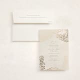 "Quinceañera Elegance" - Foil-Pressed Quinceanera Invitations in Cream by Nicoletta Savod - Invitation with Envelope