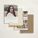 "Belle of the Ball" - Foil-Pressed Quinceanera Invitations in Caramel by Yolanda Mariak Chendak - Back of Card Options