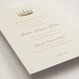 "Belle of the Ball" - Foil-Pressed Quinceanera Invitations in Caramel by Yolanda Mariak Chendak - Detail