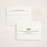 "Belle of the Ball" - Foil-Pressed Quinceanera Invitations in Caramel by Yolanda Mariak Chendak - FREE Recipient Addressing