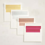 "Ribbon Stripes" - Foil-Pressed Quinceanera Invitations in Hot Pink by Ani Somi - Envelope Liner Options