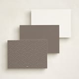 "A Golden Age" - Personalized Stationery Cards in Cocoa by Lehan Veenker - Back of Card Options