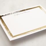 "Catherine" - Personalized Stationery Cards in Golden by Pixel and Hank - Detail