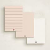 "Thin Thank You" - Personalized Stationery Cards in Sherbet by Pixel and Hank - Back of Card Options