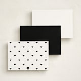 "For Heart's Sake" - Personalized Stationery Cards in Cotton by Michelle Poe - Back of Card Options