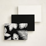 "Gilded Palm Tree" - Personalized Stationery Cards in Cotton by carla san roman - Back of Card Options