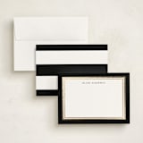 "Gold Notes" - Personalized Stationery Cards in Midnight by Carrie ONeal - Assembled