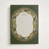 "Love nouveau" - Personalized Stationery Cards in Olive by Ana de Sousa - Front