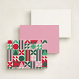 "bold border" - Personalized Stationery Cards in Brights by Inkblot Design - Back of Card Options