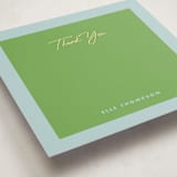 "Squared Thank You" - Personalized Stationery Cards in Day by mo kelley - Detail