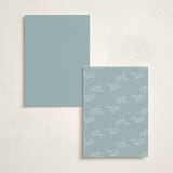 "Polished" - Foil-Pressed Party Table Numbers in Powder Blue by Jennifer Postorino - Back of Card Options