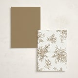 "Reflection" - Foil-Pressed Party Table Numbers in Porcelain by Leah Bisch - Back of Card Options