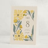 "storybook garden" - Foil-Pressed Party Table Numbers in Buttercup by Karidy Walker - Folded