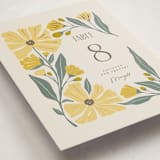 "storybook garden" - Foil-Pressed Party Table Numbers in Buttercup by Karidy Walker - Detail