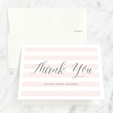 "Sleek" - First Holy Communion Thank You Cards in Blush by Lauren Chism - Front
