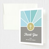 "Window" - First Holy Communion Thank You Cards in Sky by Kim Dietrich Elam - Front