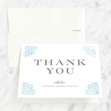 "Water drops" - First Holy Communion Thank You Cards in Powder Blue by Michelle Taylor - Front
