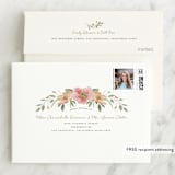 "Garden Celebration" - First Holy Communion Thank You Cards in Blush by Susan Moyal - FREE Recipient Addressing