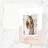 "Whisper" - First Holy Communion Thank You Cards in Blush by Kristie Kern - Front