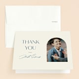 "Elegant Arch" - First Holy Communion Thank You Cards in Deep Sea by Morgan Kendall - Front