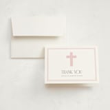 "Aria" - First Holy Communion Thank You Cards in Cotton Candy by Jessica Williams - Card with Envelope